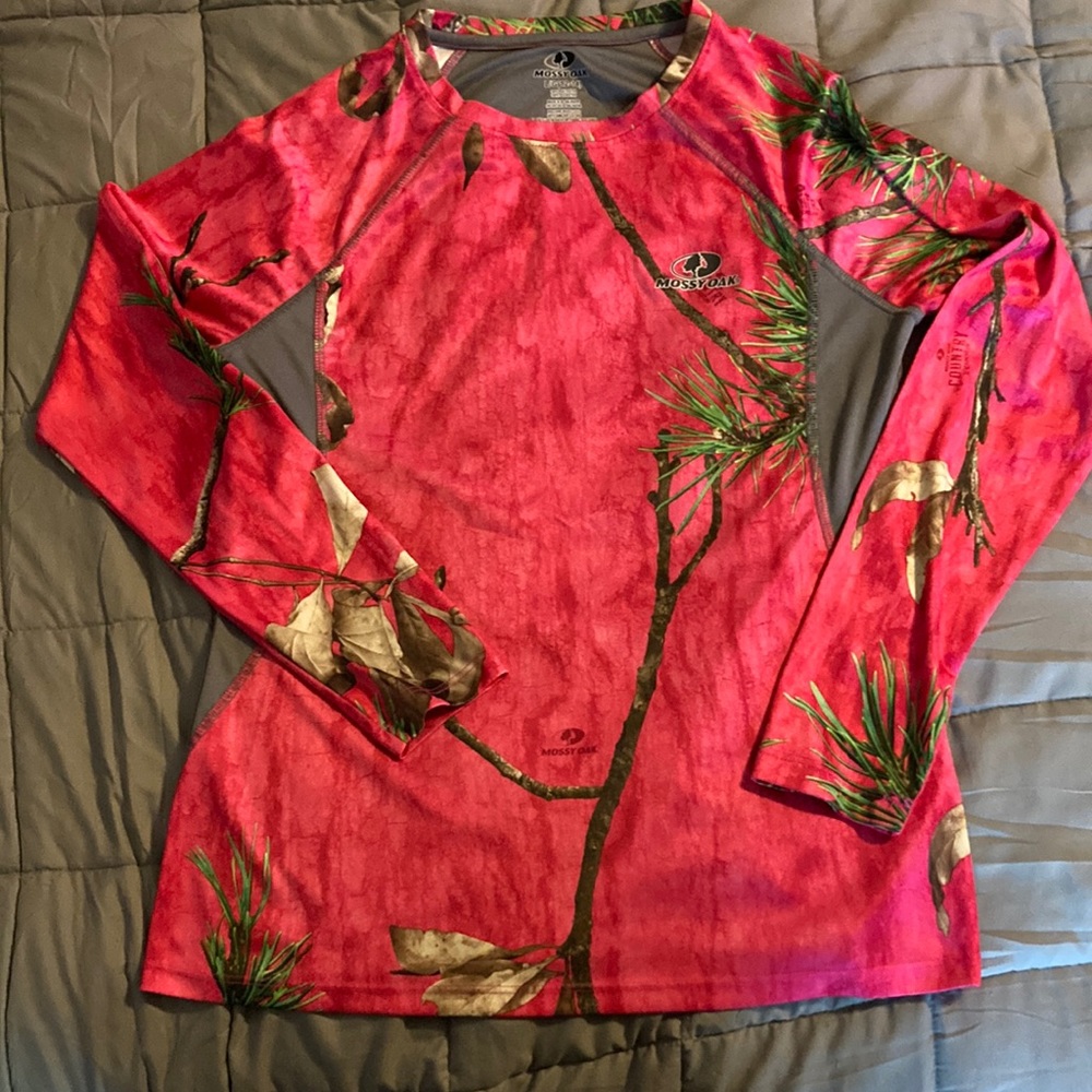 Hot pink camo shirt